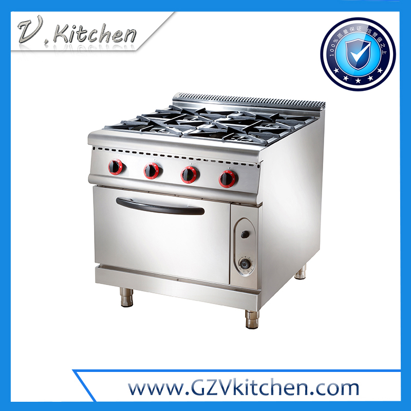 Gas 4-Open Burner on Gas Oven