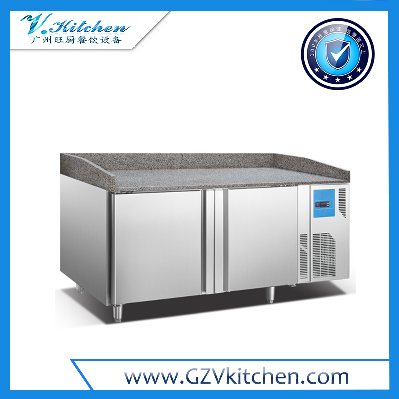 Backing Tray Counter Chiller 2-Door & Marble Top
