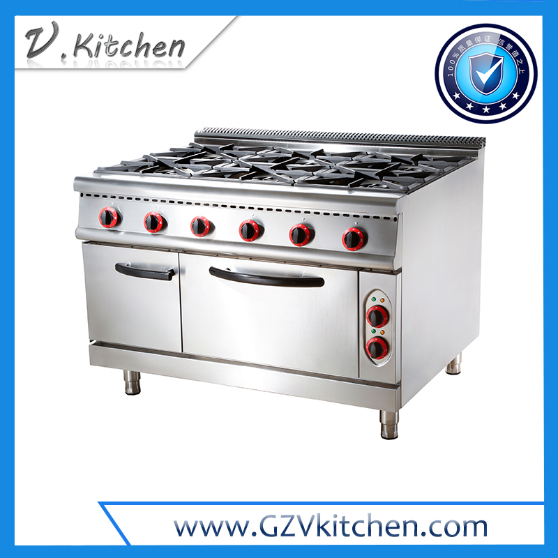 Gas 6-Open Burner on Electric Oven
